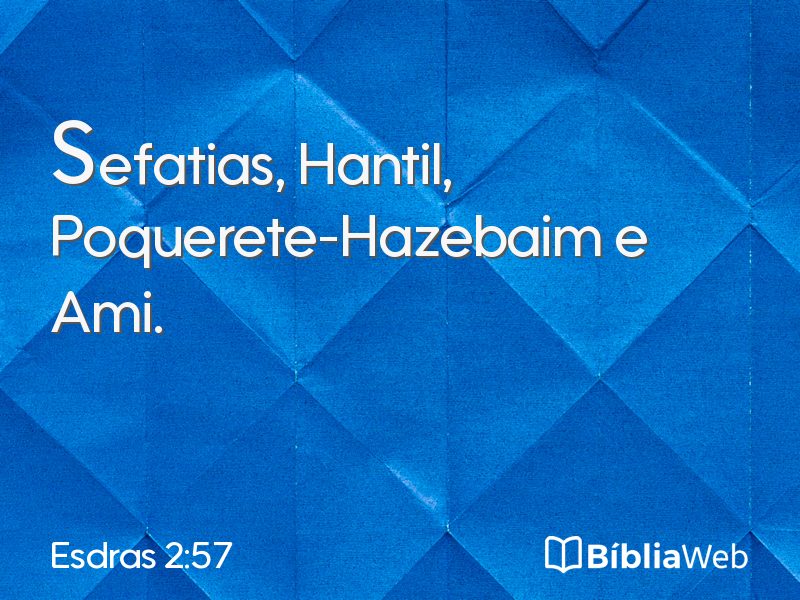 Esdras 2:57 em imagem para compartilhar
