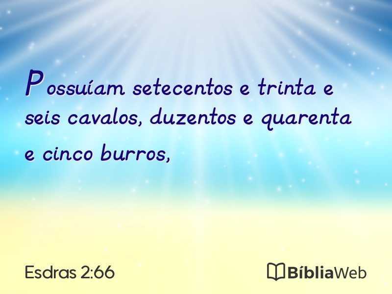 Esdras 2:66 em imagem para compartilhar