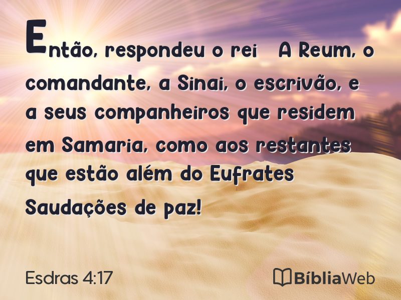 Esdras 4:17 em imagem para compartilhar