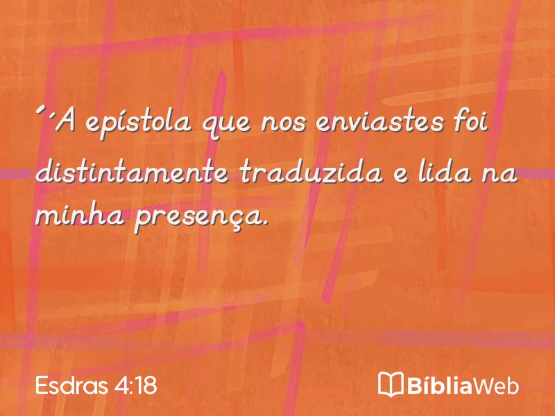 Esdras 4:18 em imagem para compartilhar