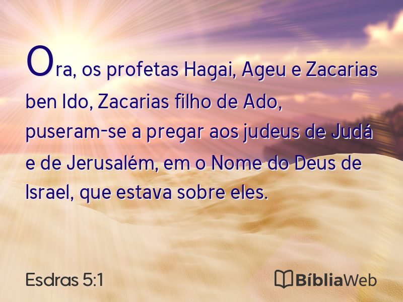 Esdras 5:1 em imagem para compartilhar