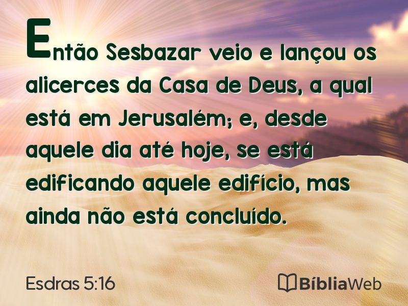 Esdras 5:16 em imagem para compartilhar