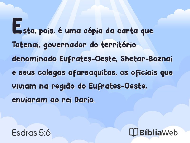 Esdras 5:6 em imagem para compartilhar