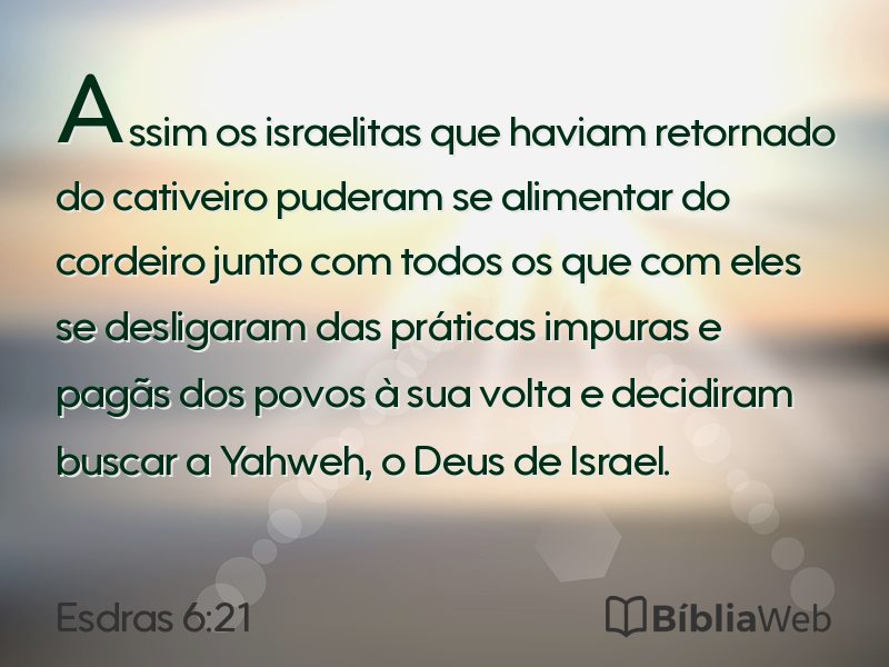 Esdras 6:21 em imagem para compartilhar