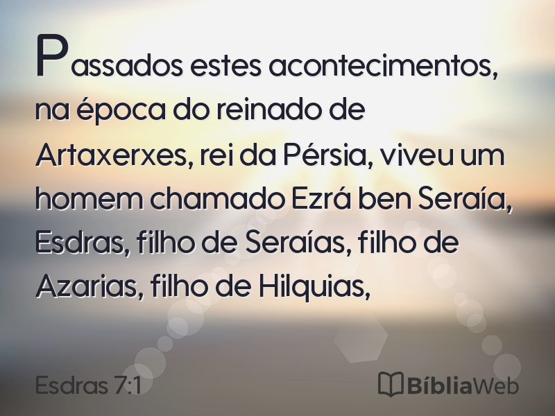 Esdras 7:1 em imagem para compartilhar