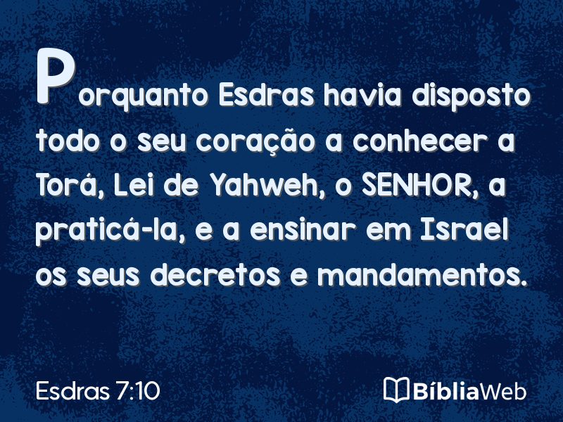 Esdras 7:10 em imagem para compartilhar