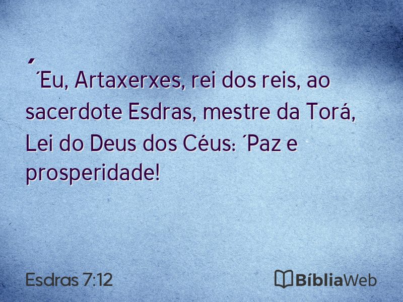 Esdras 7:12 em imagem para compartilhar