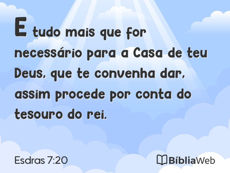 Esdras 7:20 em imagem para compartilhar