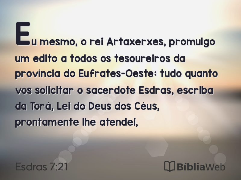 Esdras 7:21 em imagem para compartilhar