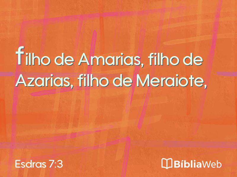 Esdras 7:3 em imagem para compartilhar