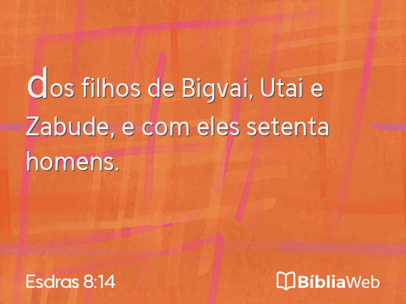 Esdras 8:14 em imagem para compartilhar