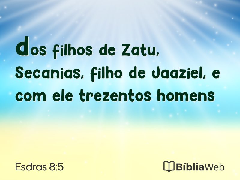 Esdras 8:5 em imagem para compartilhar