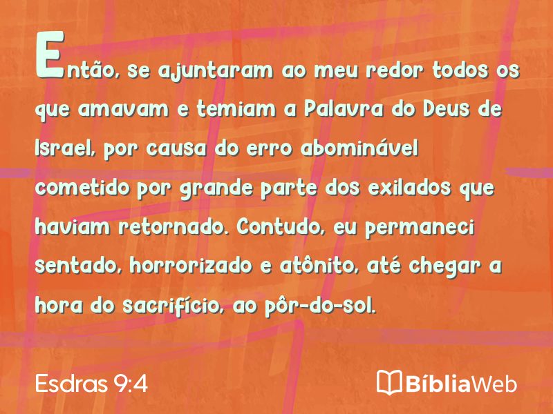 Esdras 9:4 em imagem para compartilhar