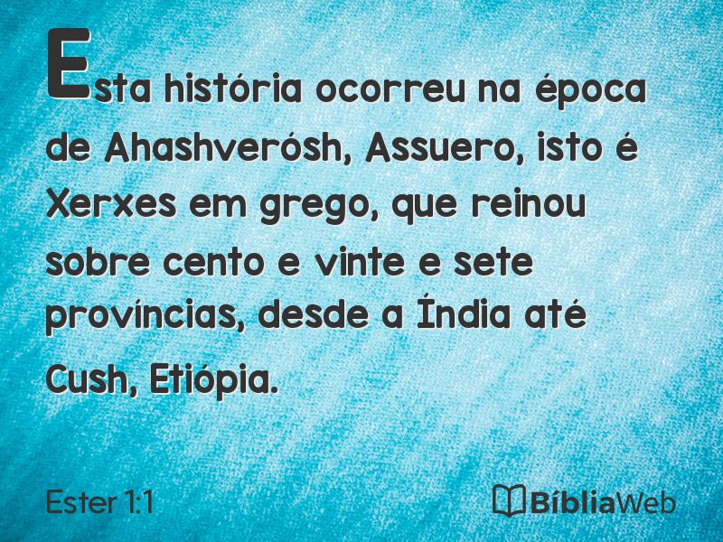 Ester 1:1 em imagem para compartilhar