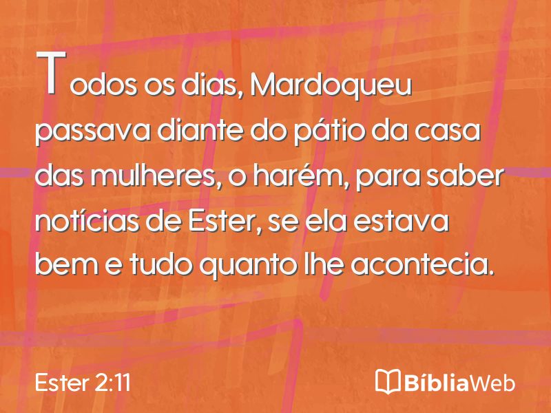 Ester 2:11 em imagem para compartilhar