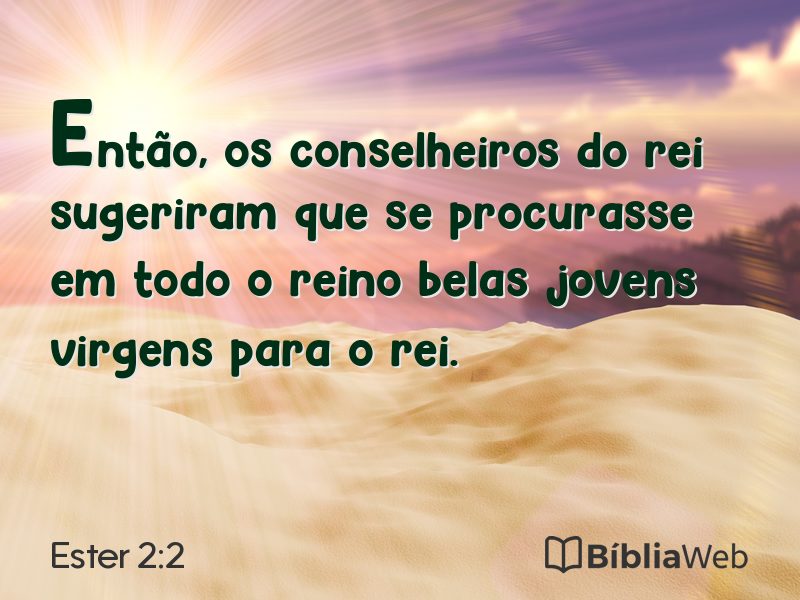 Ester 2:2 em imagem para compartilhar