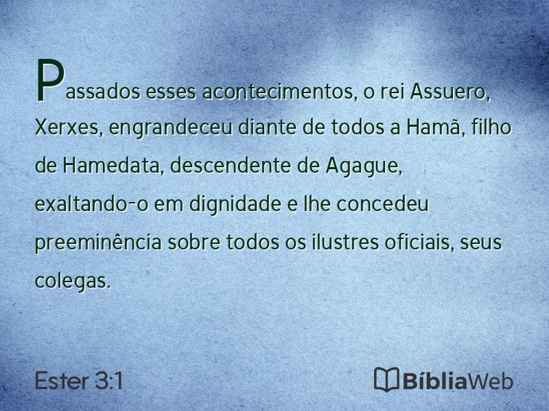 Ester 3:1 em imagem para compartilhar