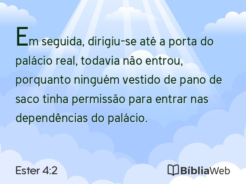 Ester 4:2 em imagem para compartilhar