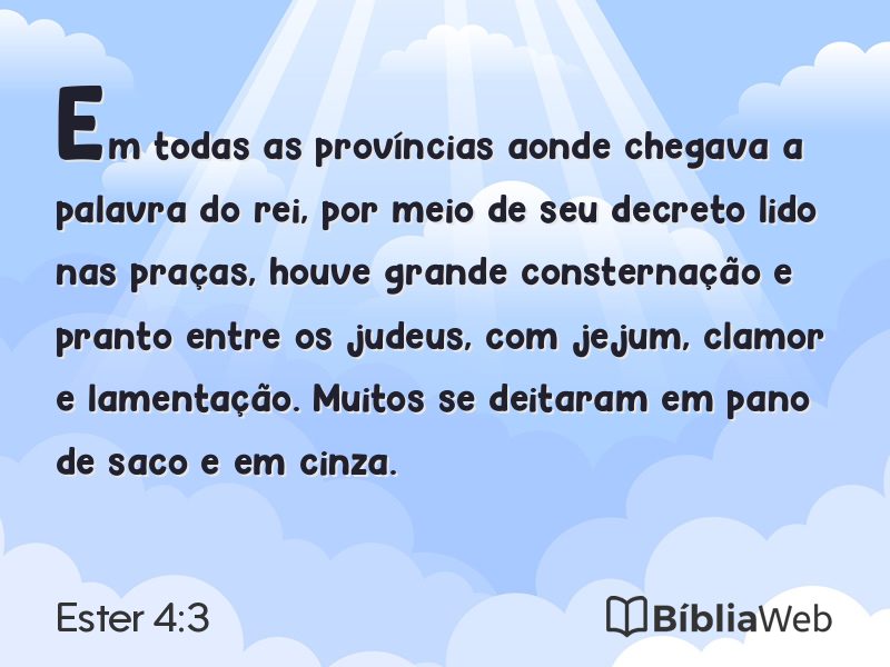 Ester 4:3 em imagem para compartilhar