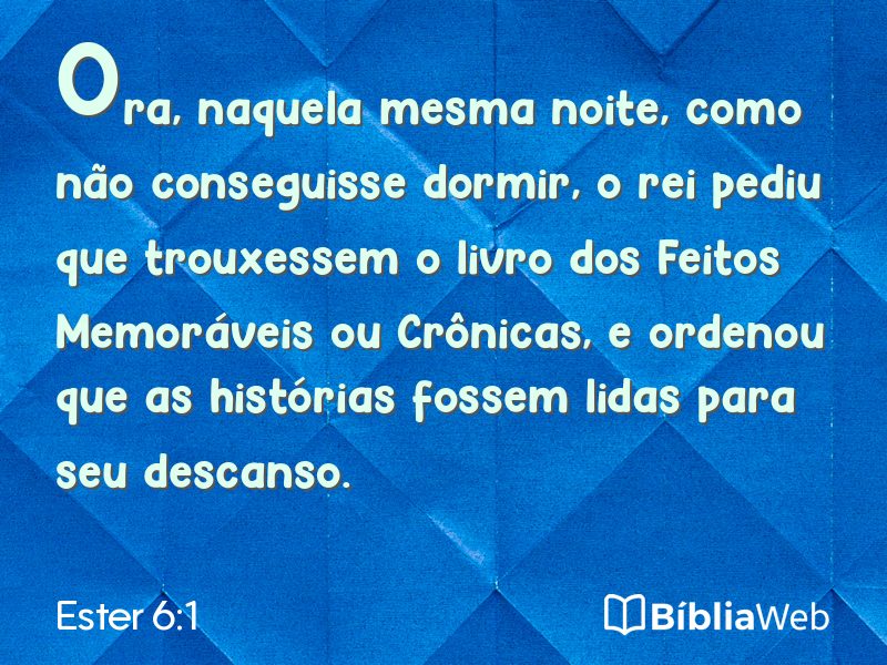 Ester 6:1 em imagem para compartilhar