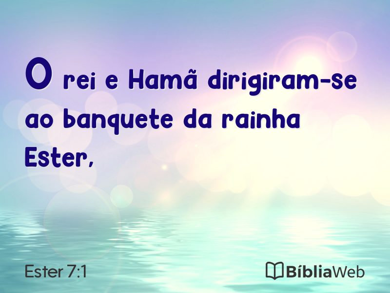 Ester 7:1 em imagem para compartilhar