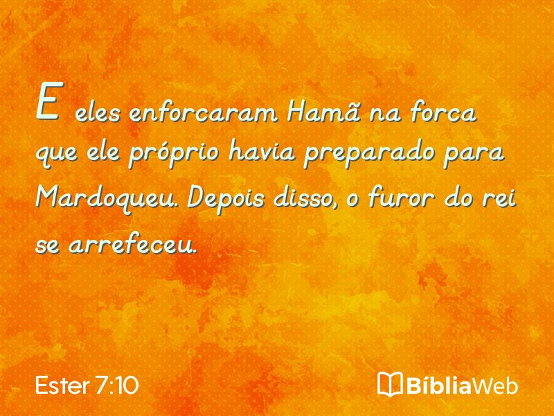 Ester 7:10 em imagem para compartilhar