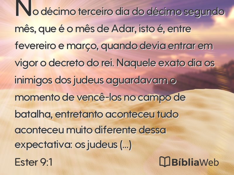 Ester 9:1 em imagem para compartilhar
