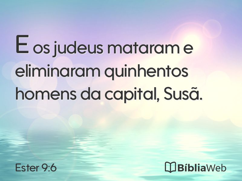 Ester 9:6 em imagem para compartilhar