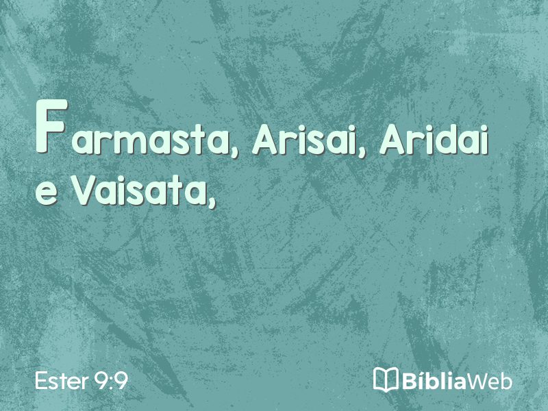 Ester 9:9 em imagem para compartilhar