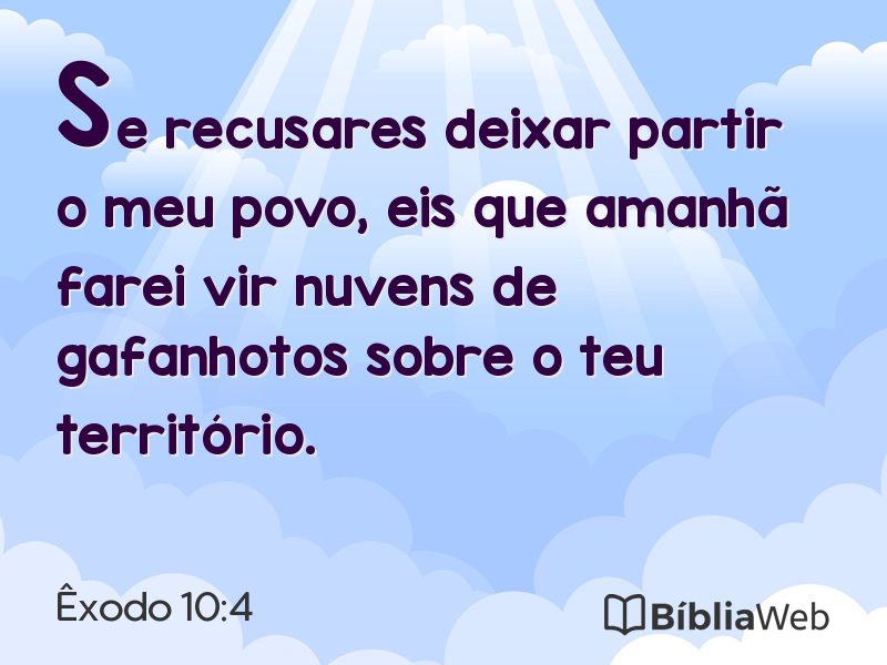 Êxodo 10:4 em imagem para compartilhar