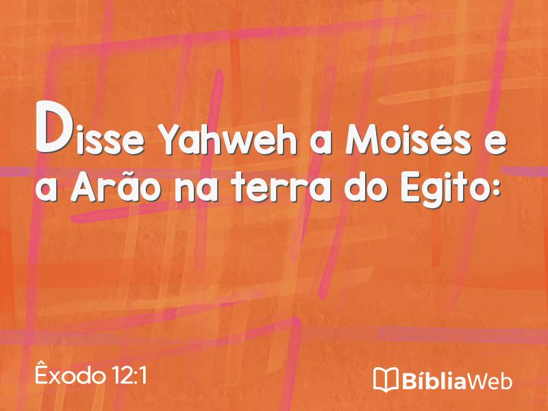 Êxodo 12:1 em imagem para compartilhar