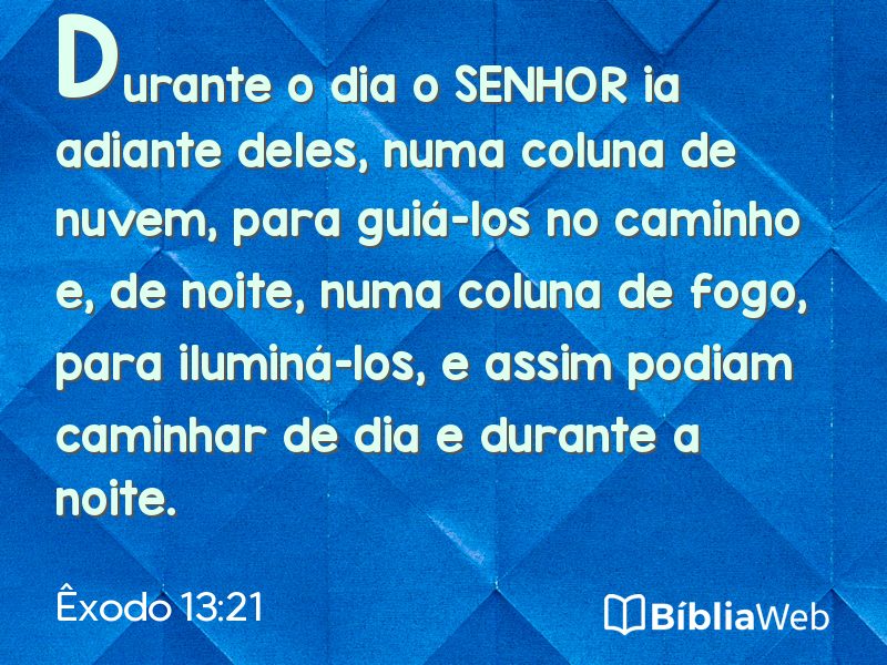 Êxodo 13:21 em imagem para compartilhar