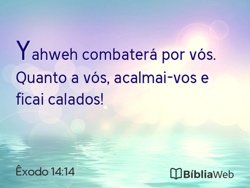 Êxodo 14:14 em imagem para compartilhar