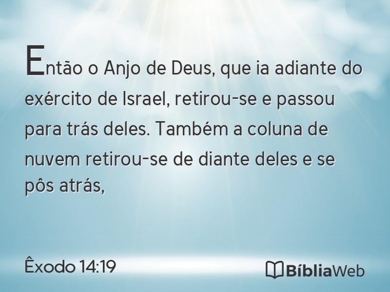 Êxodo 14:19 em imagem para compartilhar