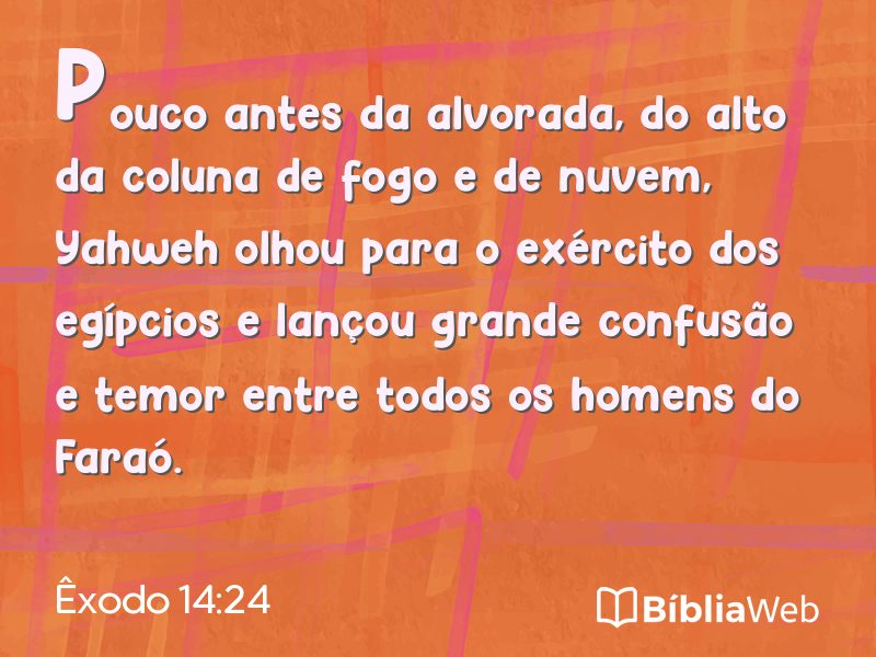Êxodo 14:24 em imagem para compartilhar