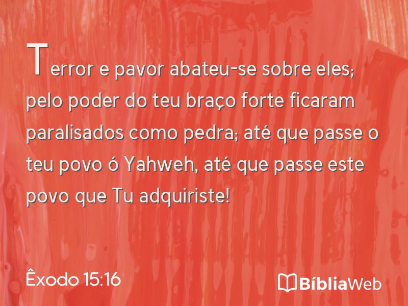 Êxodo 15:16 em imagem para compartilhar