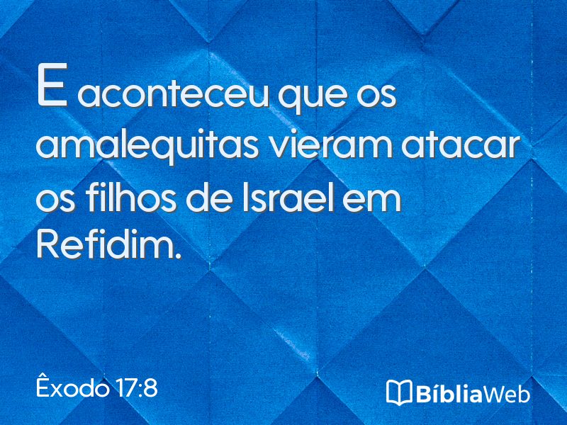 Êxodo 17:8 em imagem para compartilhar