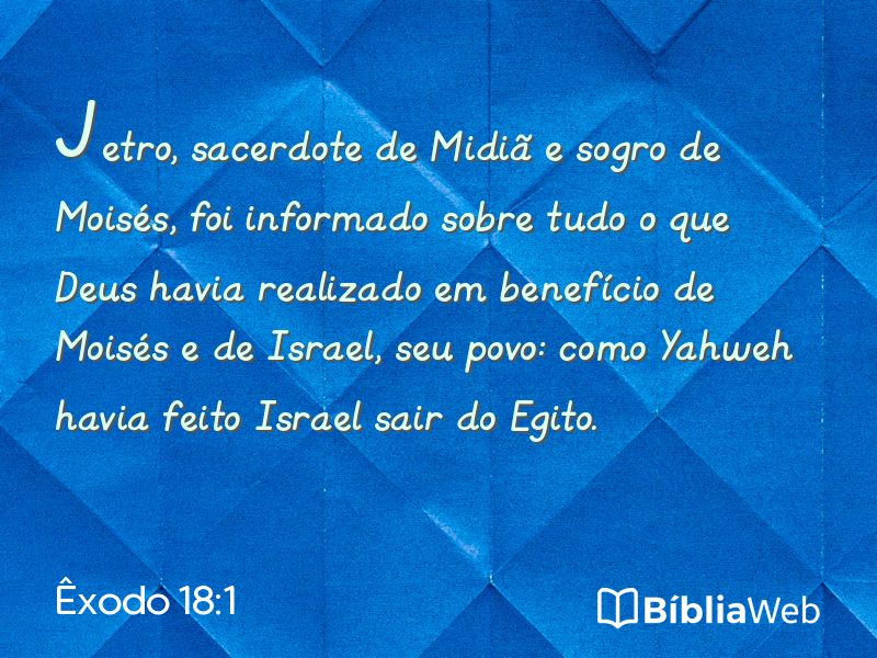 Êxodo 18:1 em imagem para compartilhar
