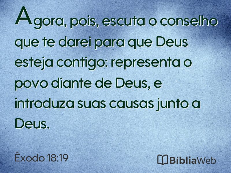 Êxodo 18:19 em imagem para compartilhar