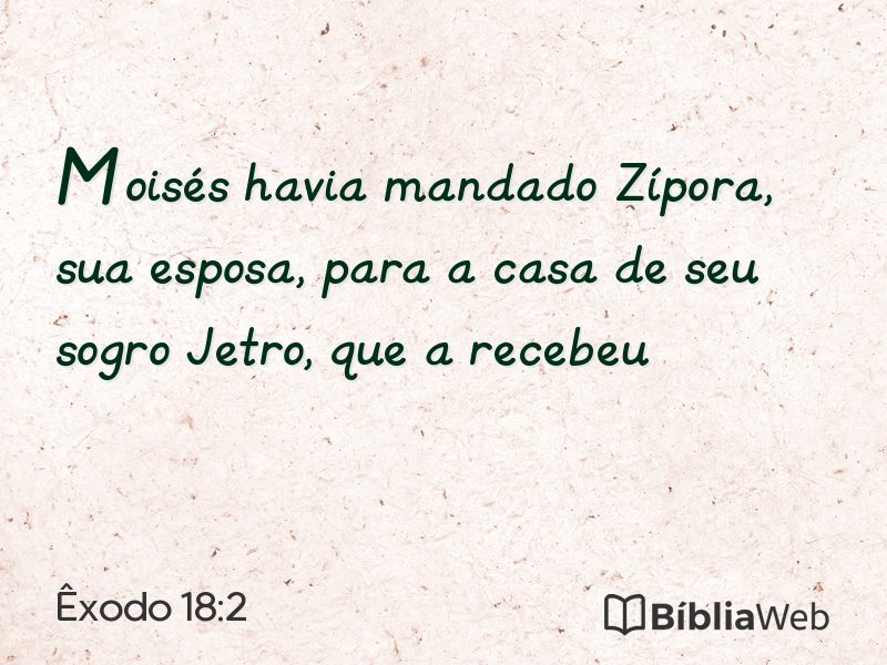 Êxodo 18:2 em imagem para compartilhar