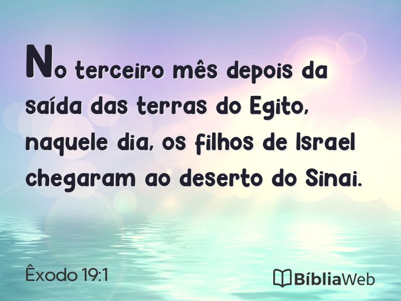 Êxodo 19:1 em imagem para compartilhar