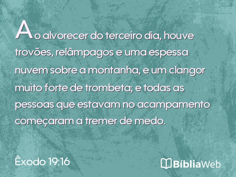Êxodo 19:16 em imagem para compartilhar