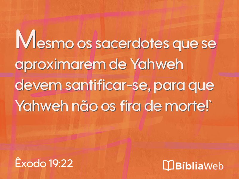 Êxodo 19:22 em imagem para compartilhar