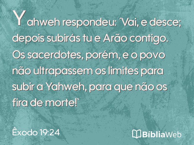 Êxodo 19:24 em imagem para compartilhar