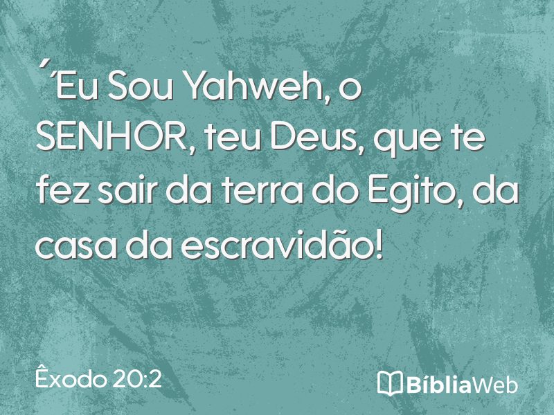 Êxodo 20:2 em imagem para compartilhar