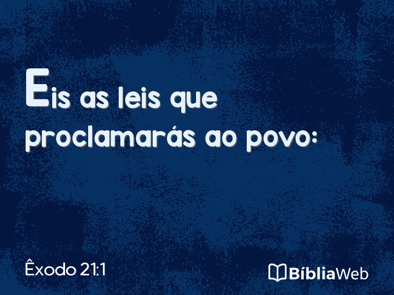 Êxodo 21:1 em imagem para compartilhar