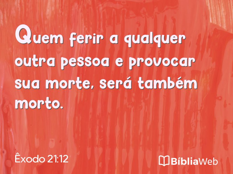 Êxodo 21:12 em imagem para compartilhar