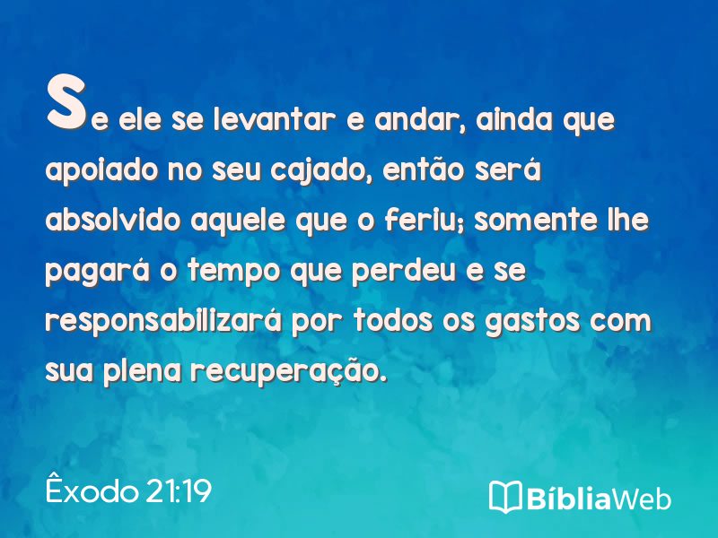 Êxodo 21:19 em imagem para compartilhar
