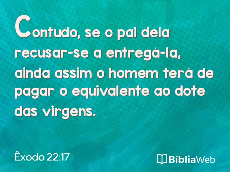 Êxodo 22:17 em imagem para compartilhar