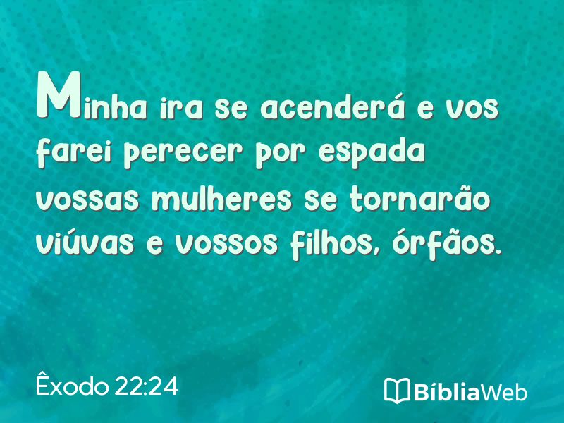 Êxodo 22:24 em imagem para compartilhar